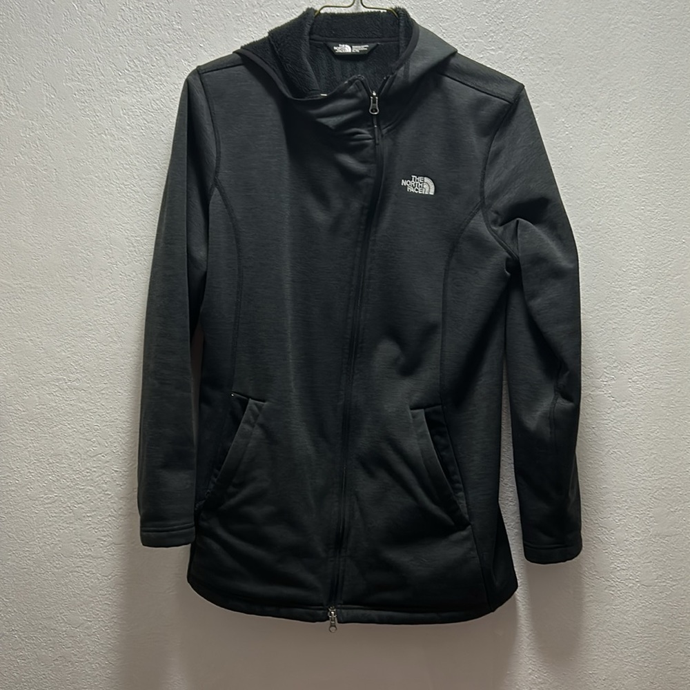 Xl space gray/black north face jacket soft black lining